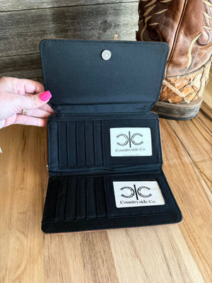 Fringe Wallet with Turquiose and silver