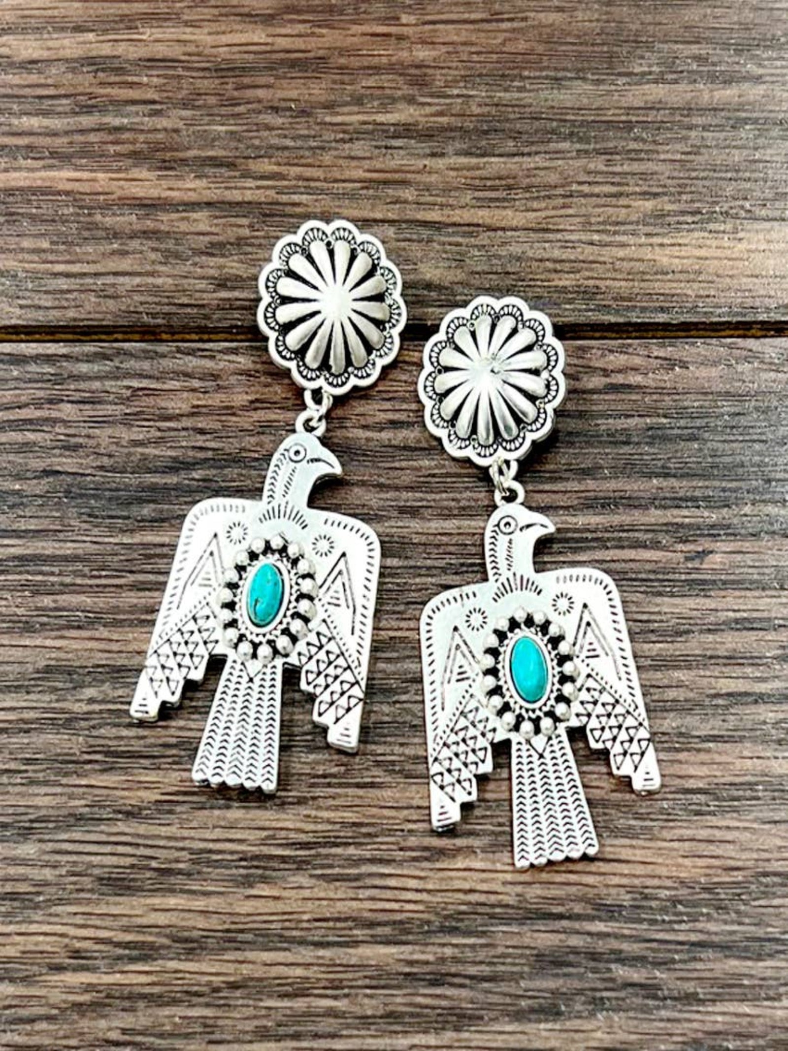 Thunderbird Turquoise Post Earrings