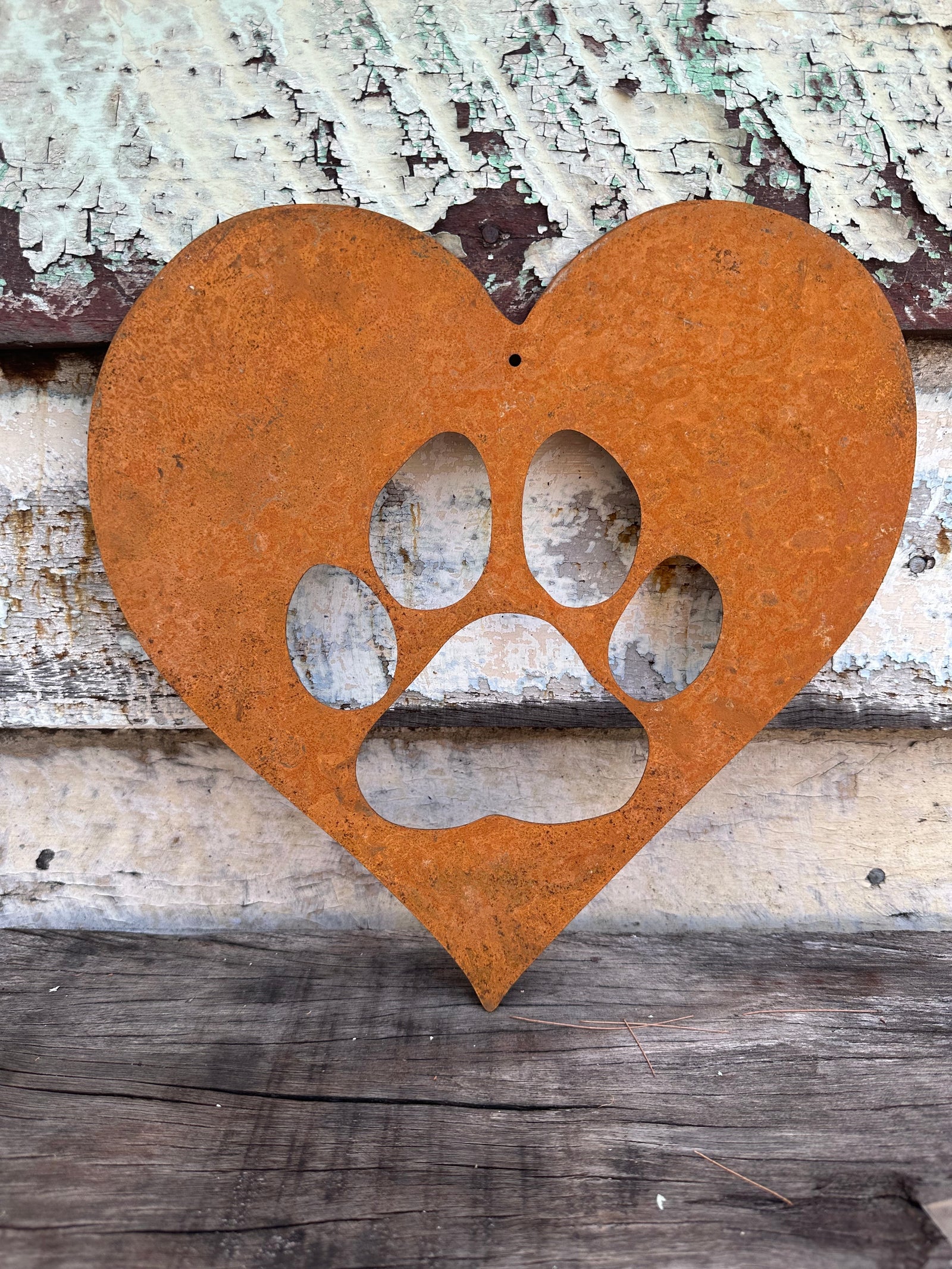 Large Dog Love Garden Art