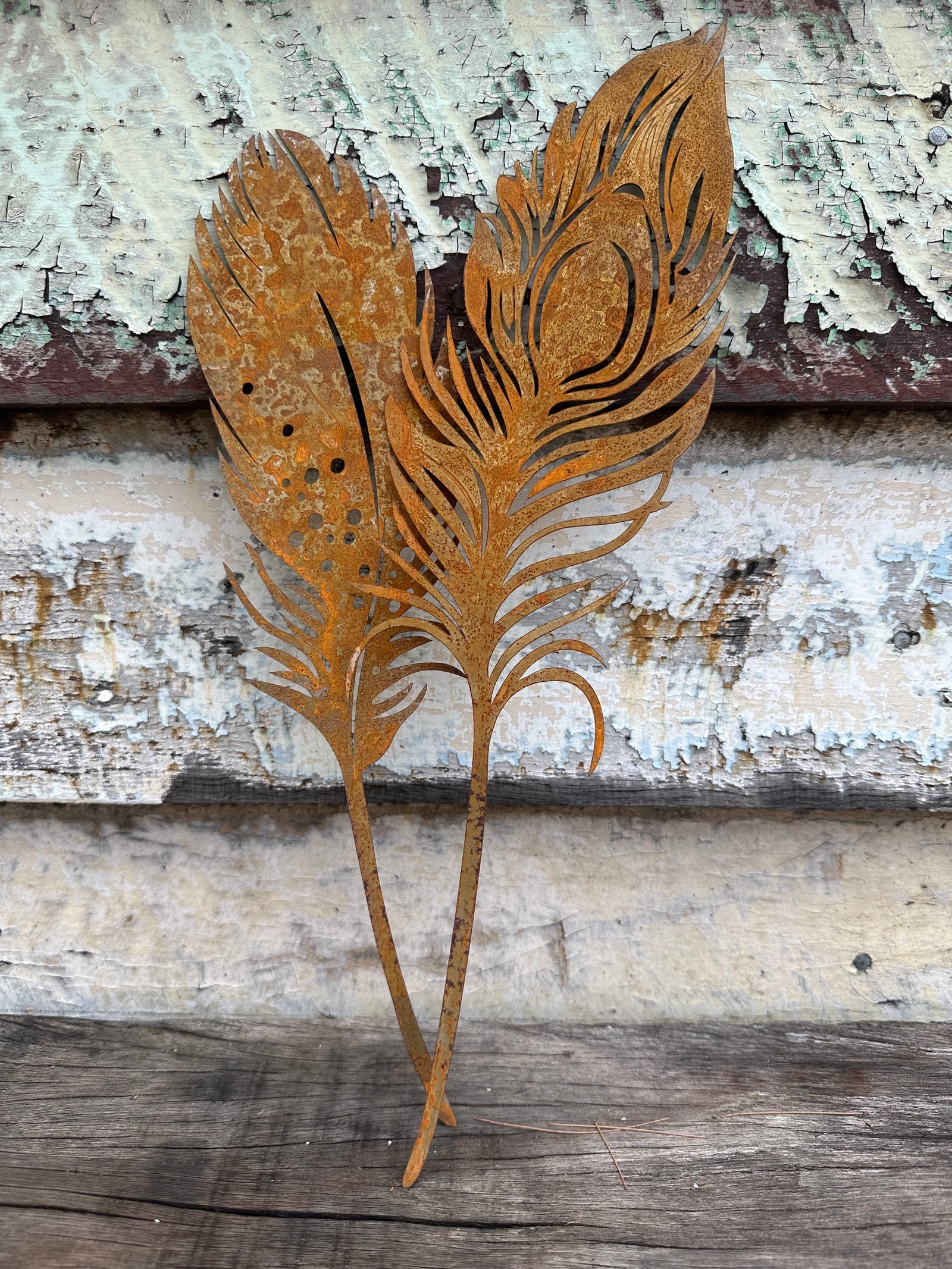 Two Feathers Garden Art