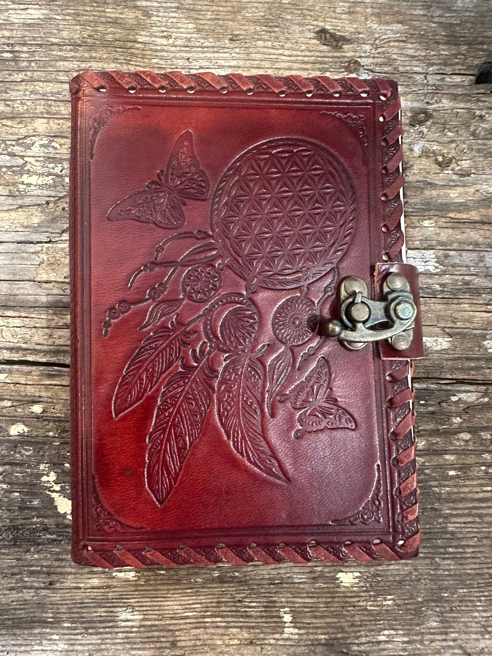 Dreamcatcher Leather Journal