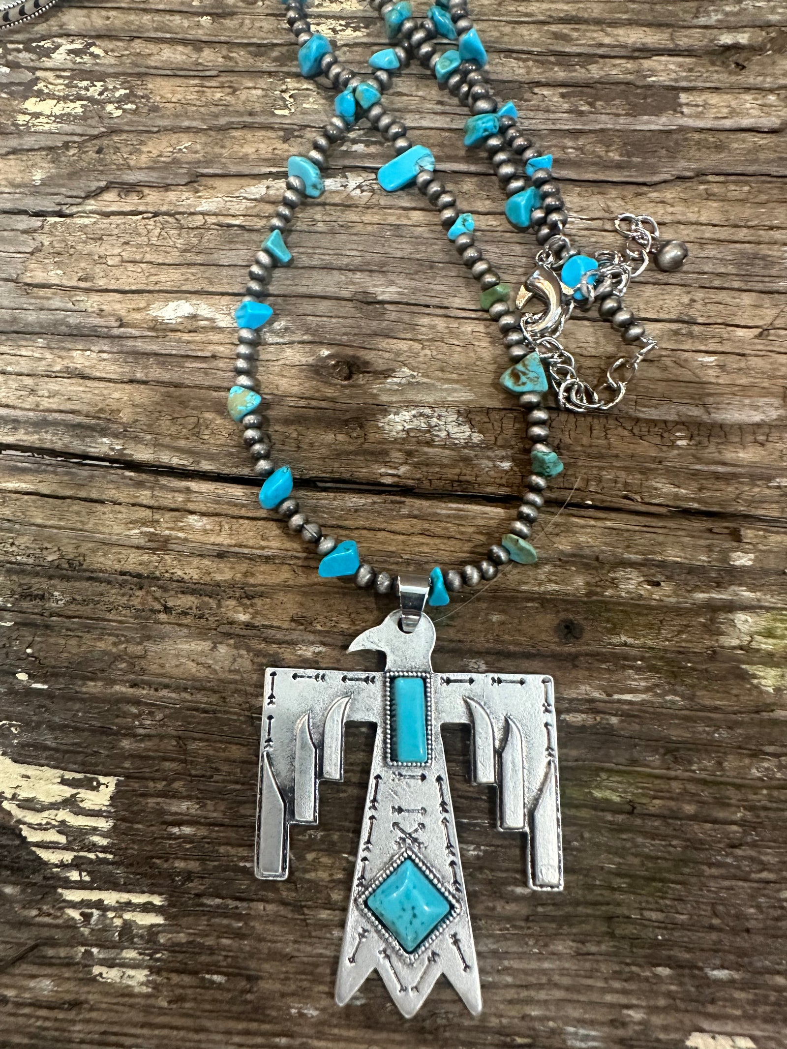 Navajo Thunderbird Turquoise Necklace