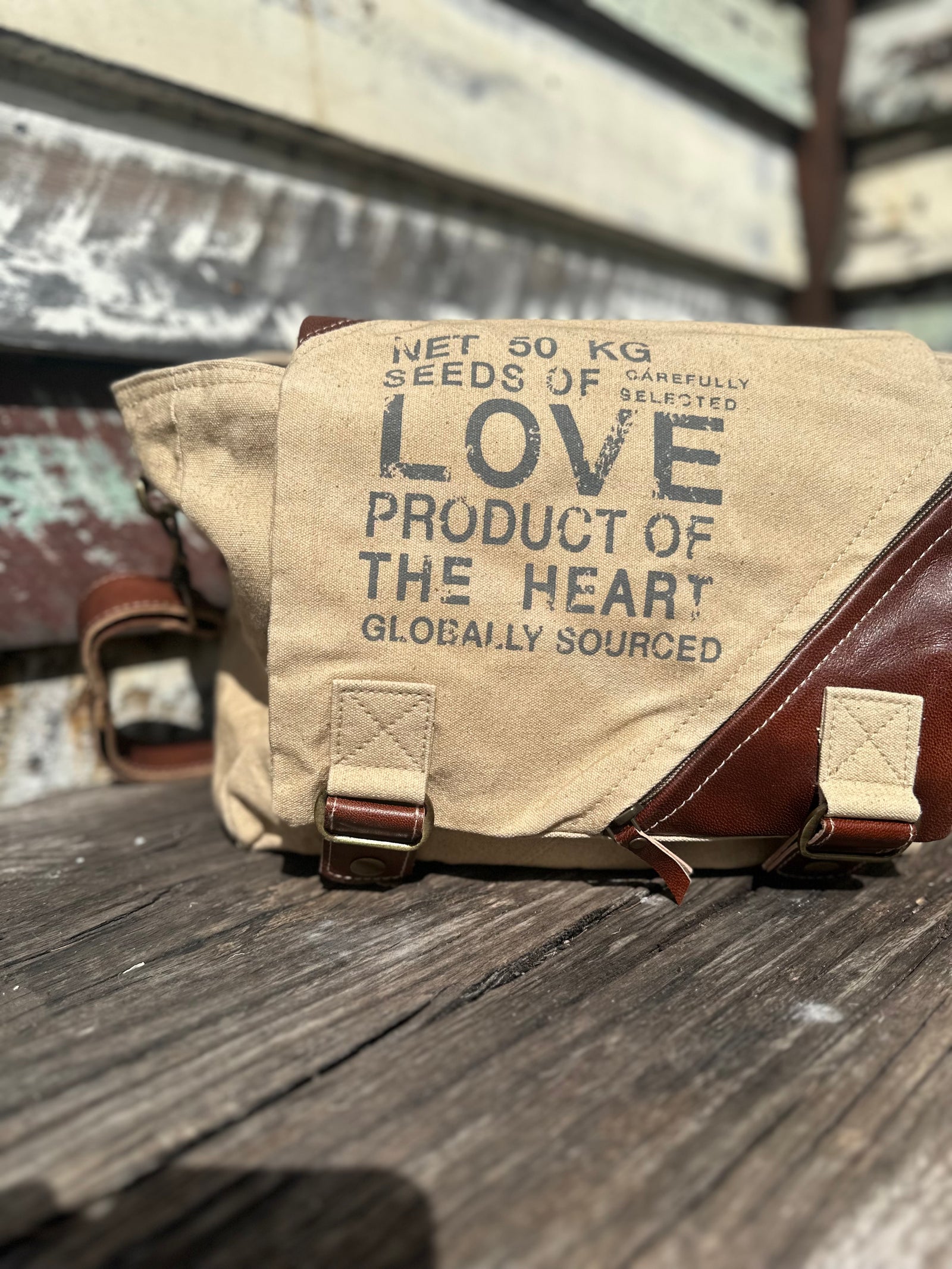 Seeds Of Love Messenger Bag