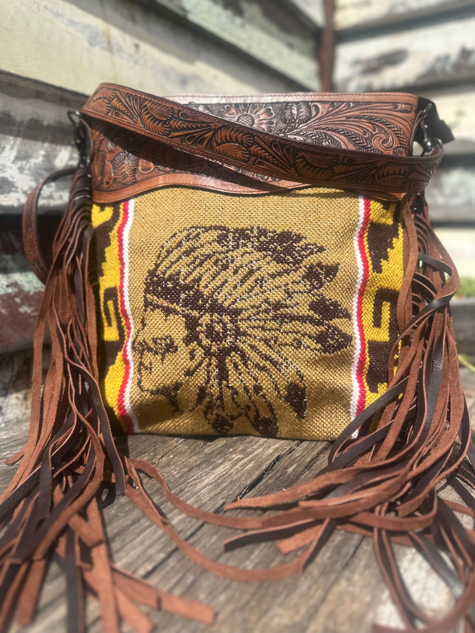 Crossbody Genuine Western Leather Bag