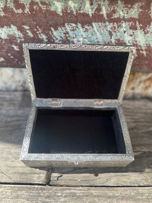 Horse Tin Jewelry Box