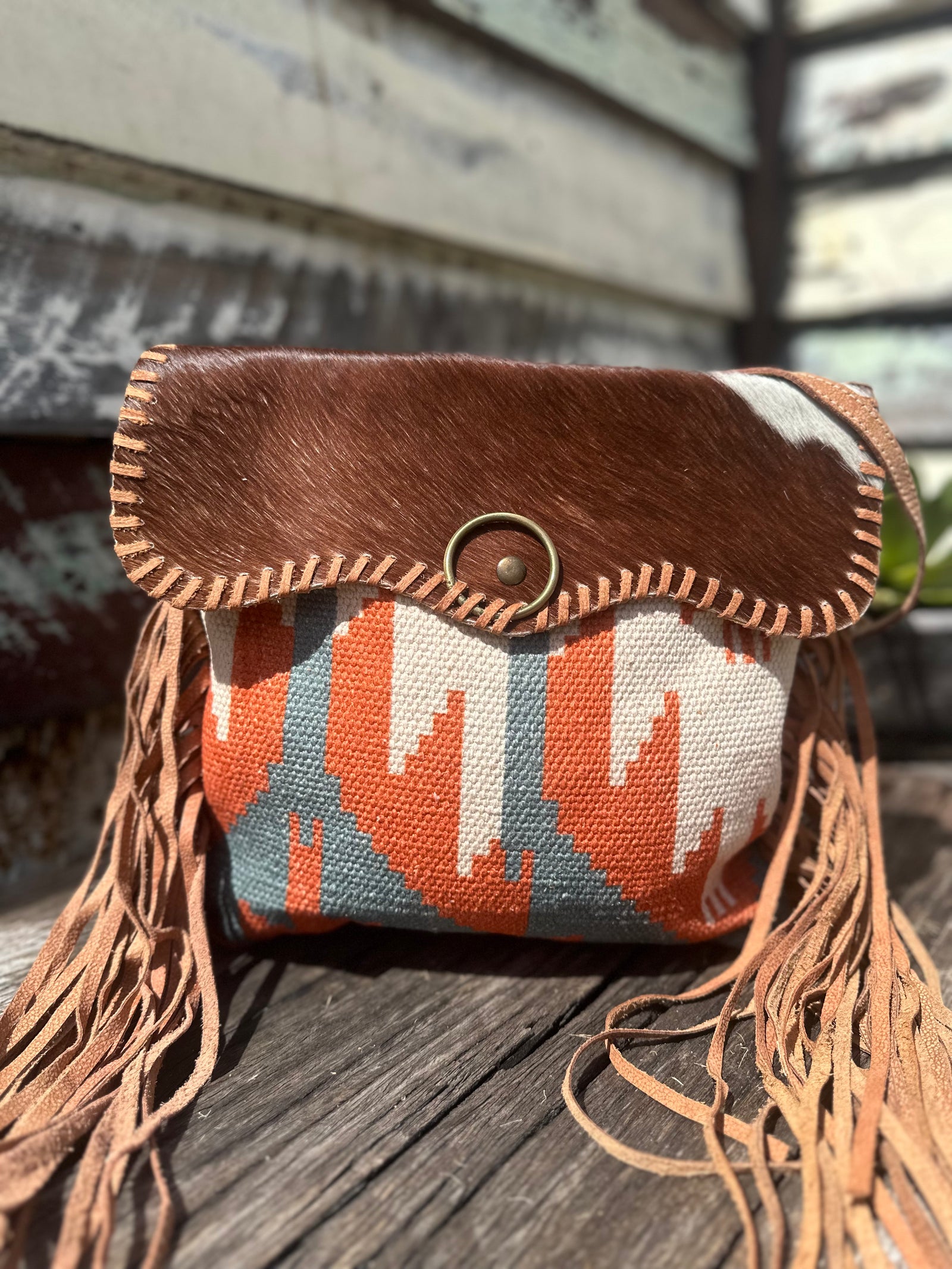 Crossbody Upcycled Canvas Ladies Bag