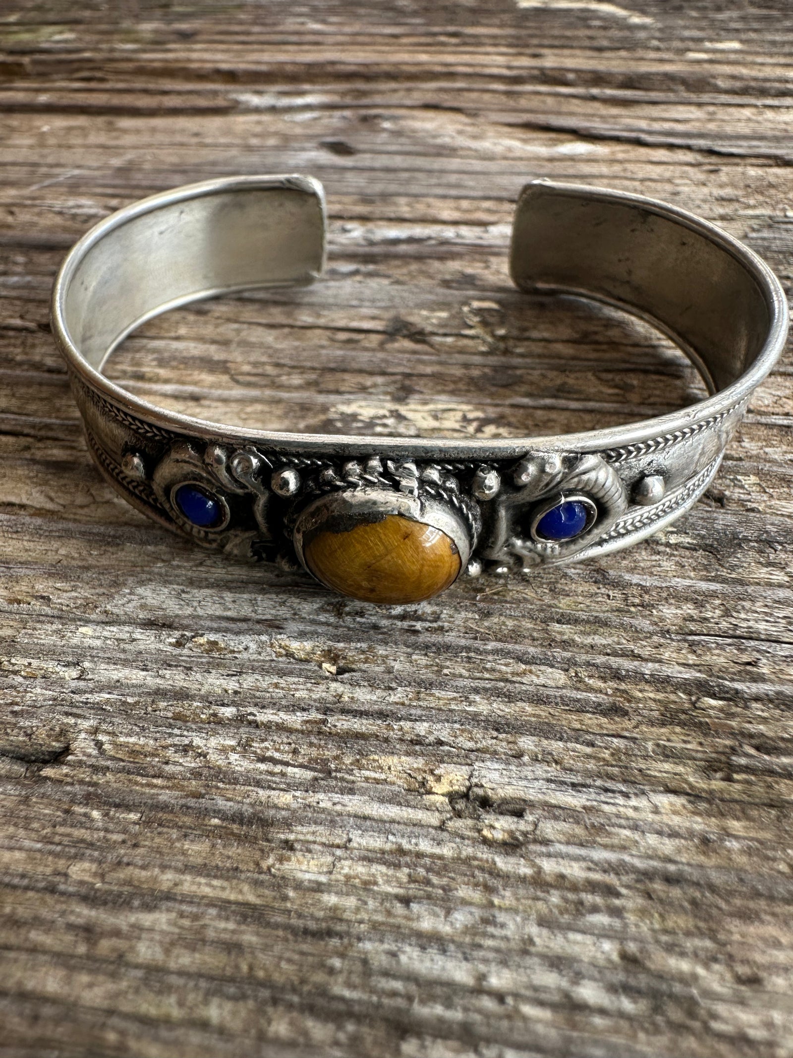 Tiger Eye/Lapis  Cuff