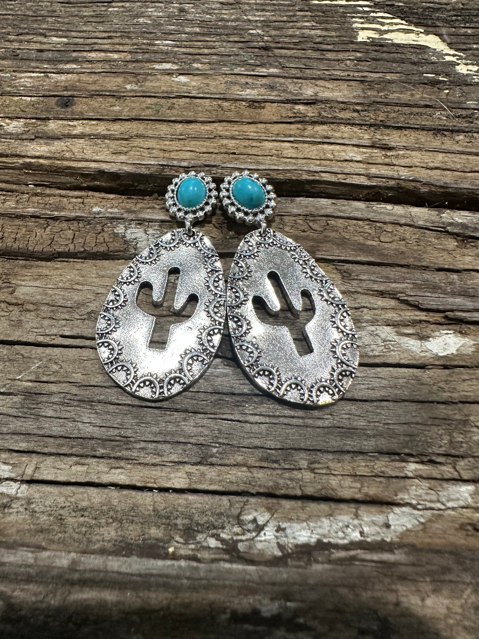 Cactus Cut Out Earrings