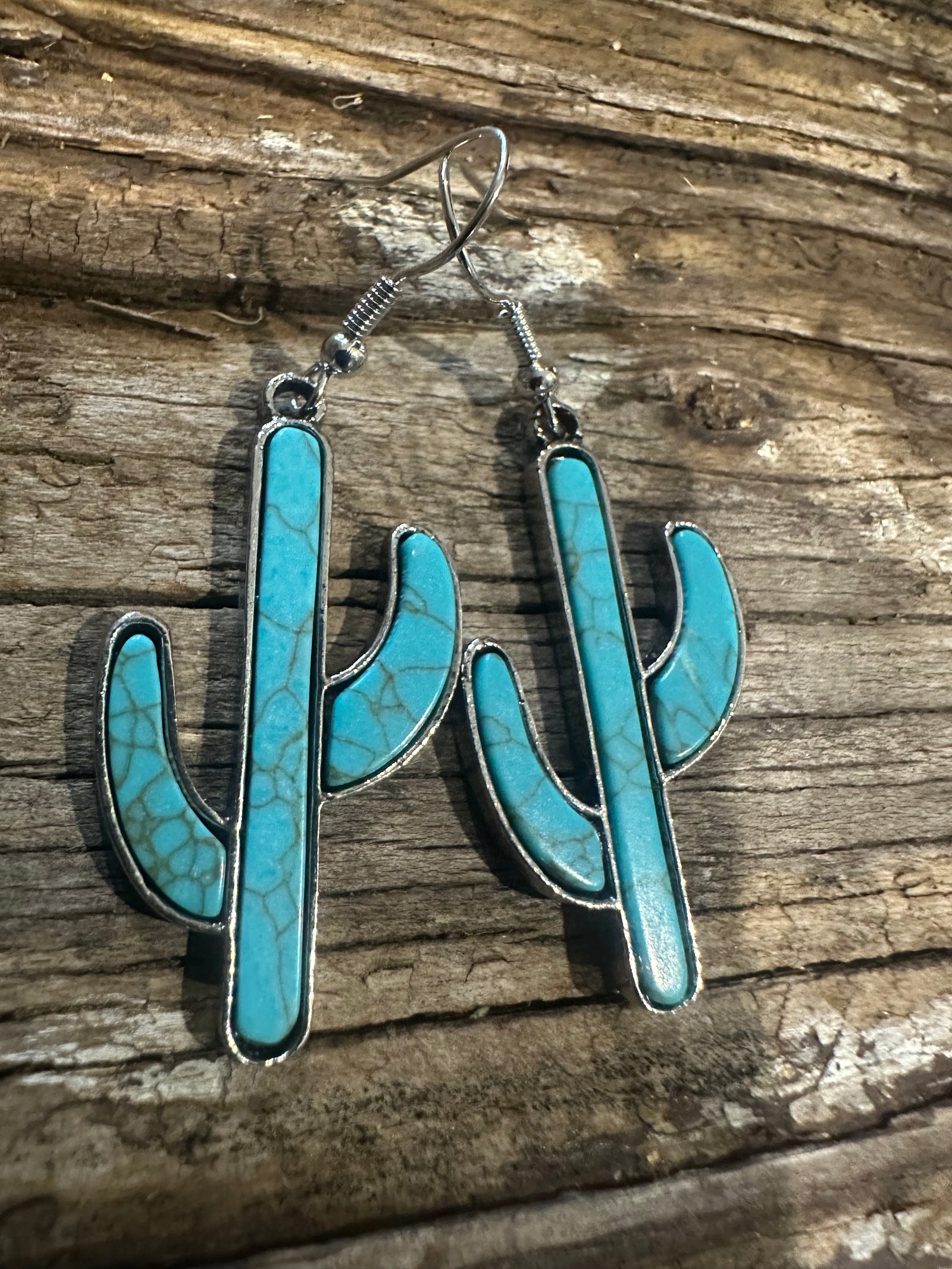 Turquoise Cactus Earrings