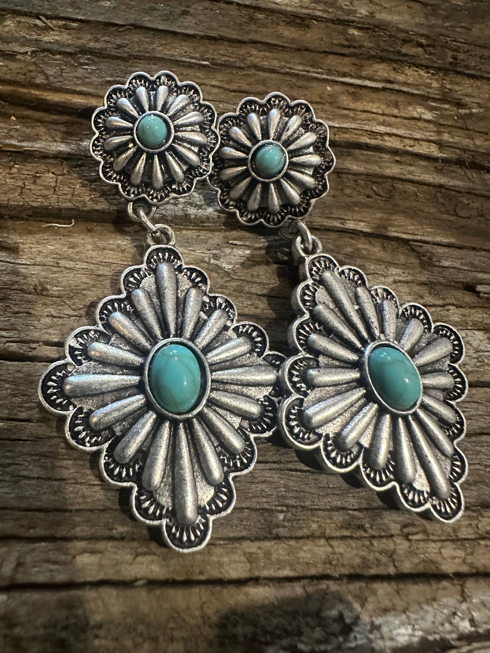 Turquoise Silver Earrings