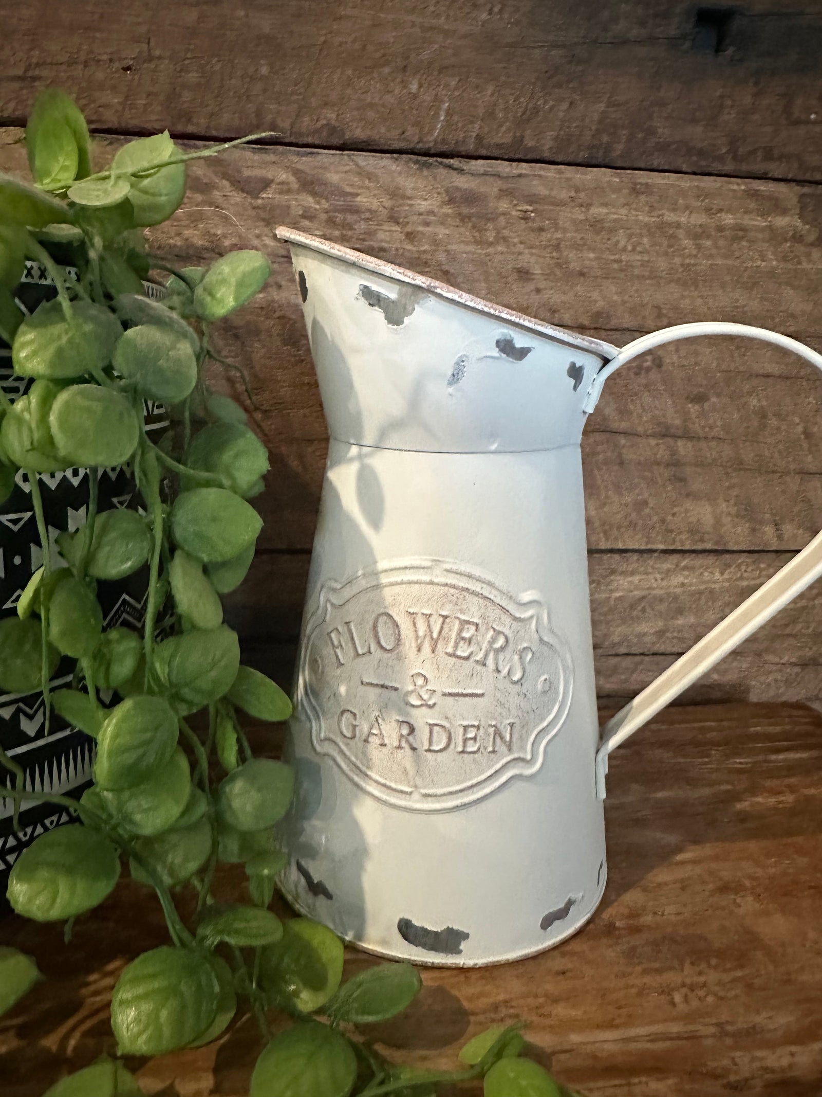 White Metal Jug
