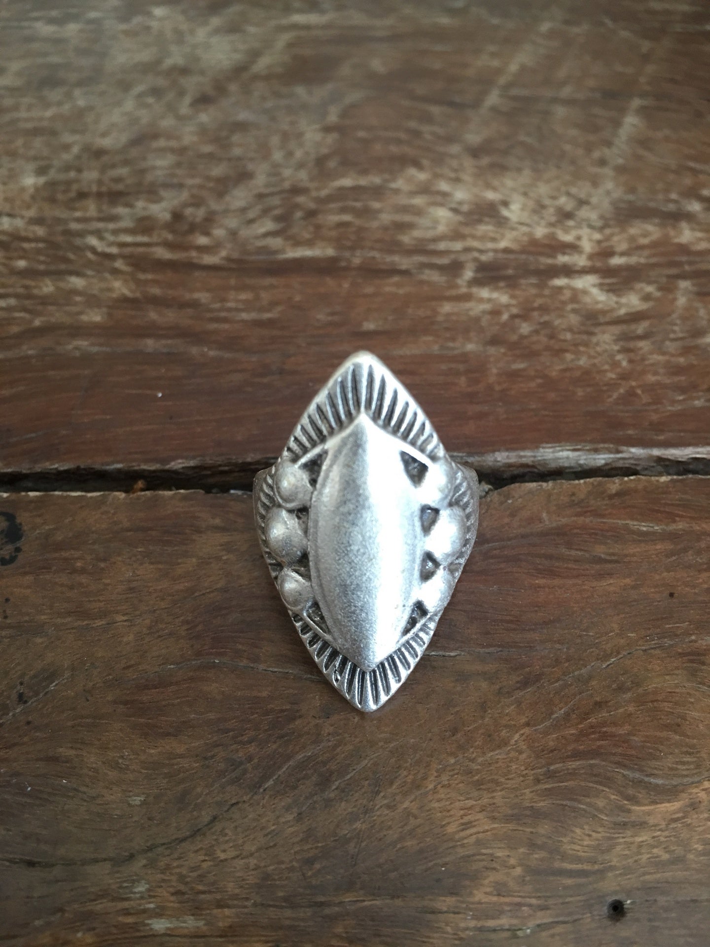 Shield Ethnic Ring - Surf meets Southwest