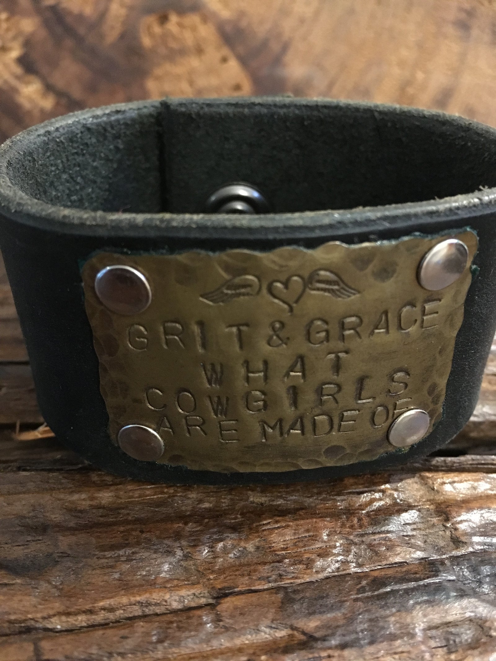 Grit and Grace Leather Cuff - Surf meets Southwest
