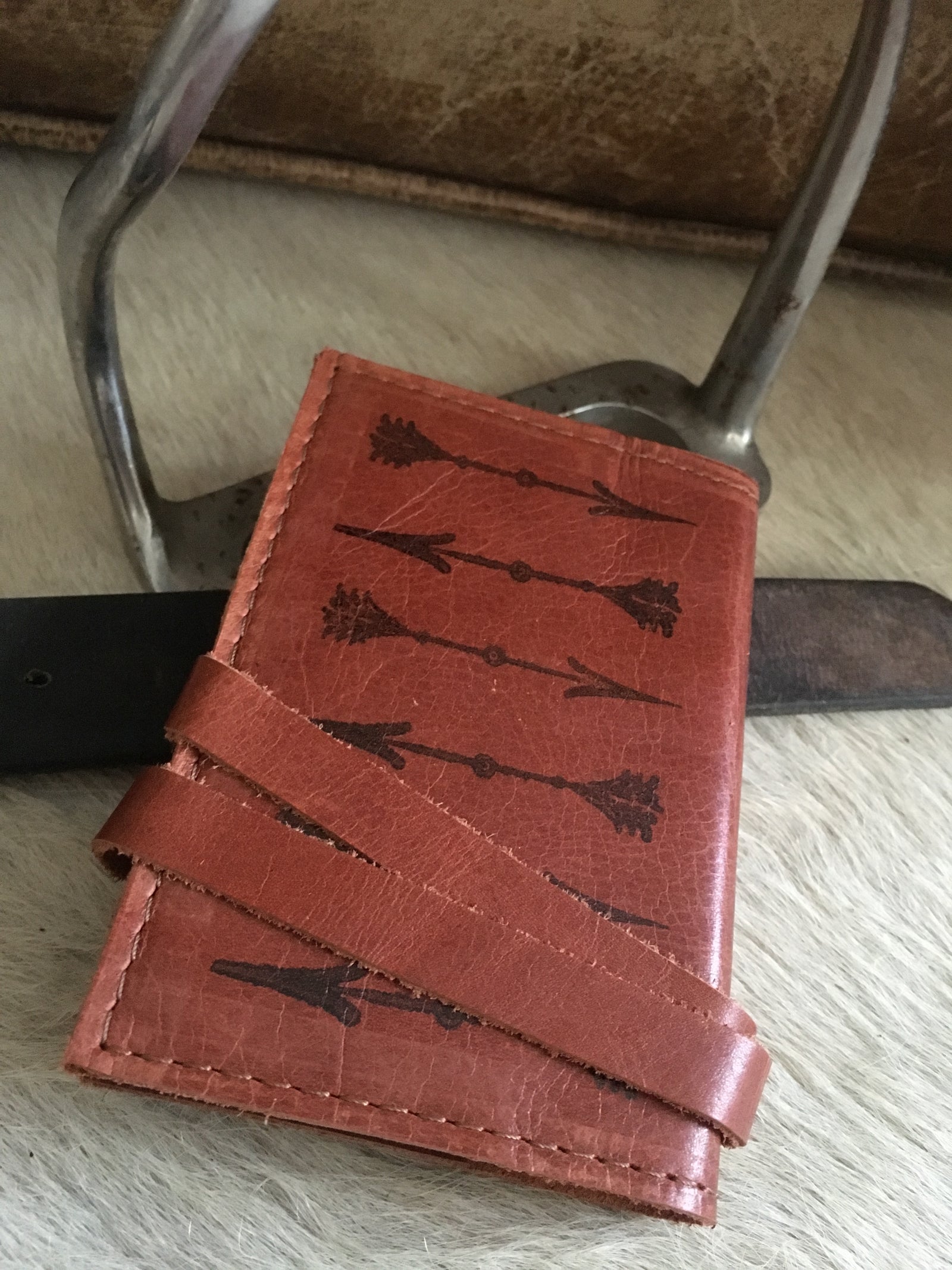 Leather Journal Arrows - Surf meets Southwest