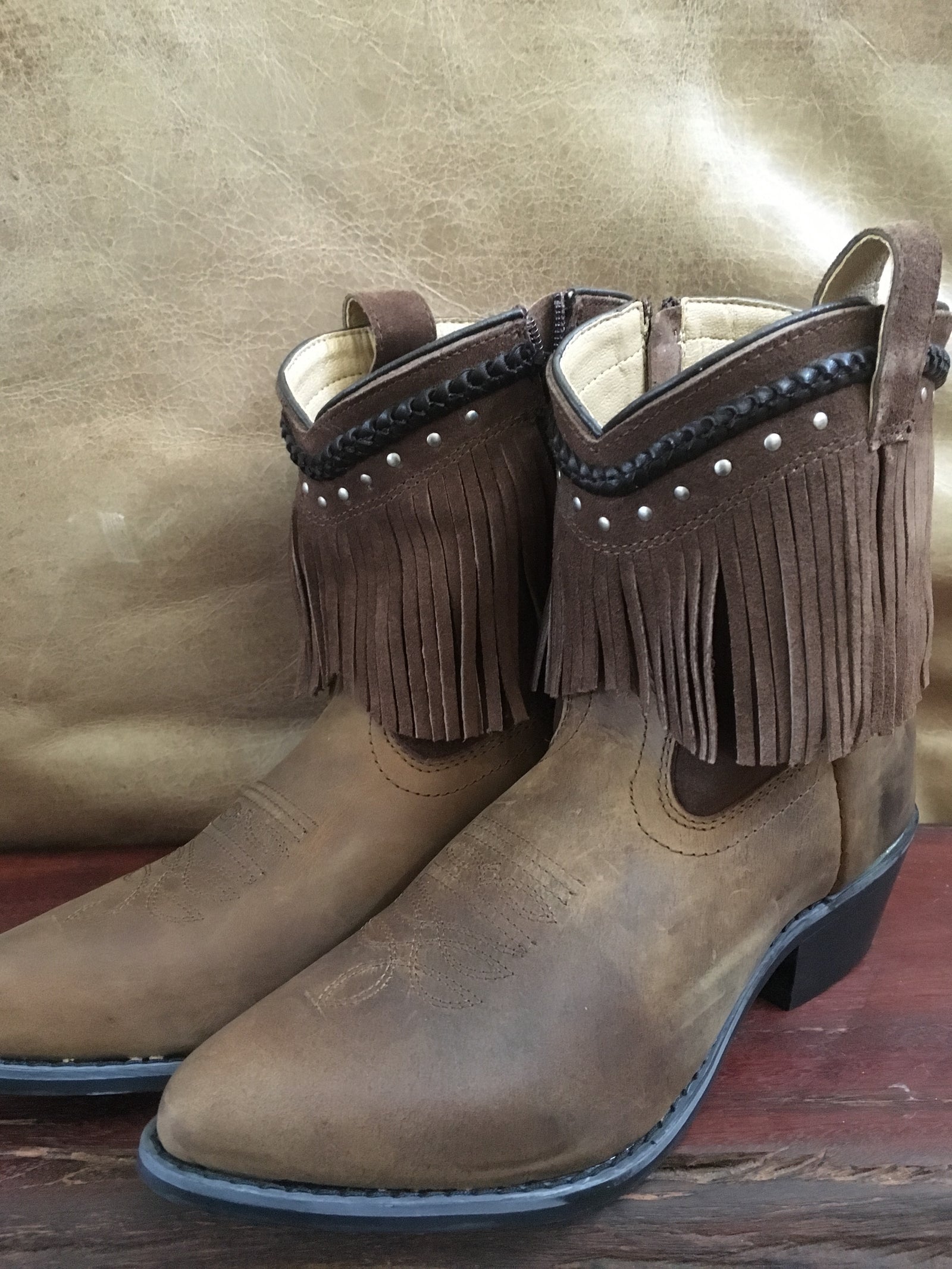 Smoky Mountain Brown Fringe Boots - Surf meets Southwest