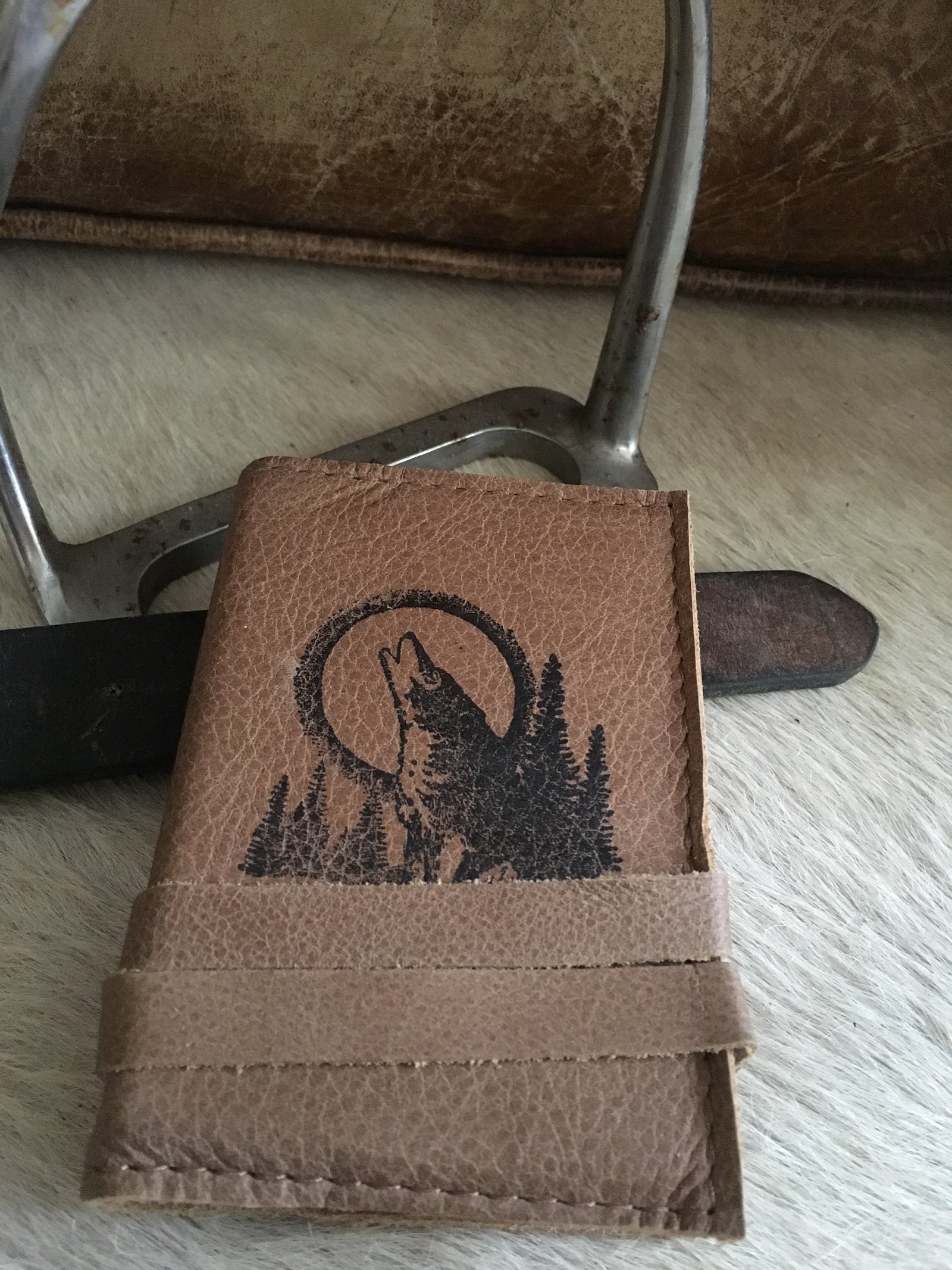 Leather Journal Wolf - Surf meets Southwest